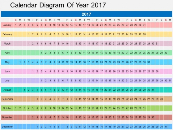 Calendar Diagram Of Year 2017 Powerpoint Templates Calendar Diagram Of Year 2017 Powerpoint Templates