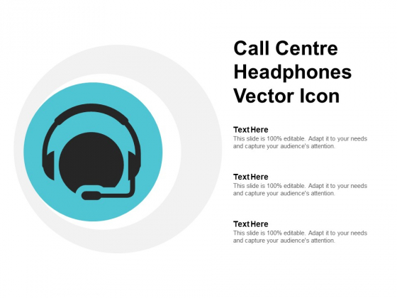 Call Centre Headphones Vector Icon Ppt Powerpoint Presentation Summary Slide Download