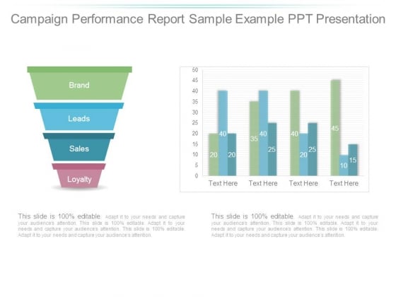 campaign performance report sample example ppt presentation