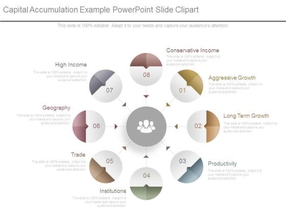 Capital Accumulation Example Powerpoint Slide Clipart