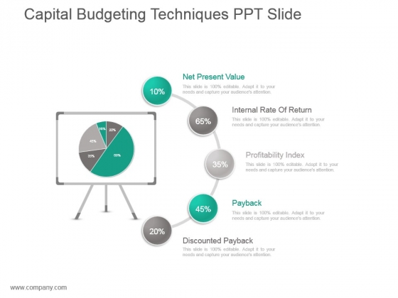 Capital Budgeting Techniques Ppt Slide Capital Budgeting Techniques Ppt Slide