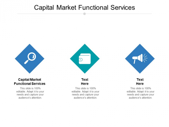 Capital Market Functional Services Ppt PowerPoint Presentation Pictures Inspiration Cpb Pdf