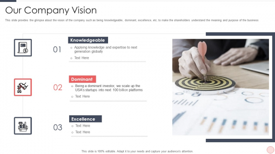 Capital Raising Pitch For Investor Our Company Vision Ppt PowerPoint Presentation File Design Inspiration PDF Capital Raising Pitch For Investor Our Company Vision Ppt PowerPoint Presentation File Design Inspiration PDF