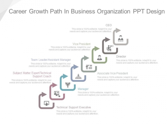 Career Growth Path In Business Organization Ppt Design Career Growth Path In Business Organization Ppt Design