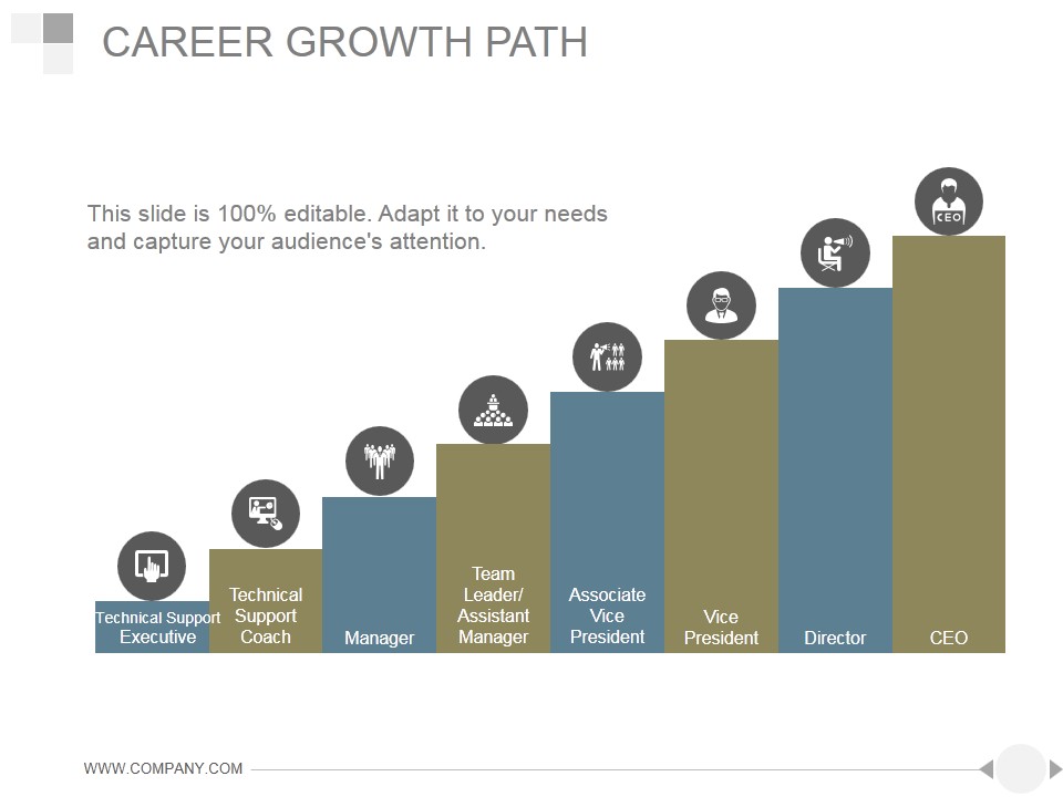Career Growth Path Ppt PowerPoint Presentation Examples
