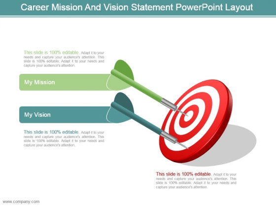 Career Mission And Vision Statement Powerpoint Layout Career Mission And Vision Statement Powerpoint Layout