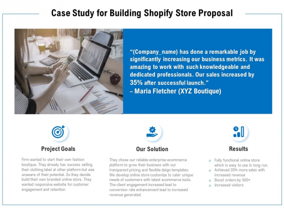 Case Study For Building Shopify Store Proposal Ppt PowerPoint Presentation Gallery Pictures Case Study For Building Shopify Store Proposal Ppt PowerPoint Presentation Gallery Pictures