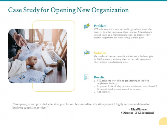 Case Study For Opening New Organization Ppt PowerPoint Presentation Pictures Clipart PDF Case Study For Opening New Organization Ppt PowerPoint Presentation Pictures Clipart PDF