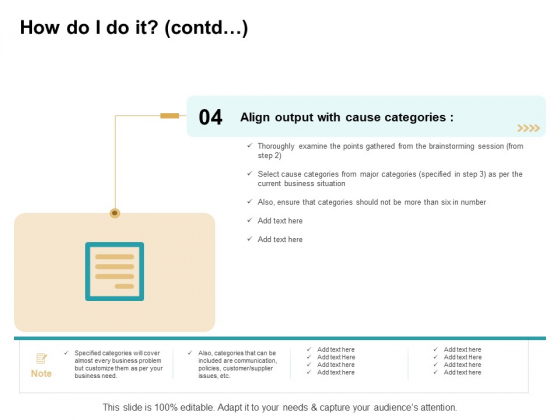 Cause And Effect For Business Problem Solution How Do I Do It Contd Examine Sample PDF Cause And Effect For Business Problem Solution How Do I Do It Contd Examine Sample PDF