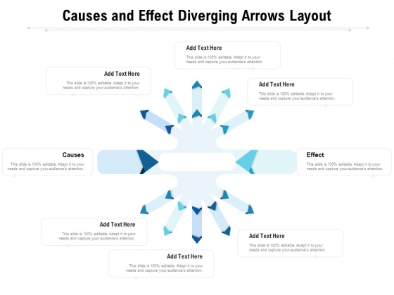 Causes And Effect Diverging Arrows Layout Ppt PowerPoint Presentation Gallery Maker PDF Causes And Effect Diverging Arrows Layout Ppt PowerPoint Presentation Gallery Maker PDF