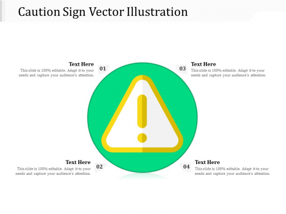 Caution Sign Vector Illustration Ppt PowerPoint Presentation Gallery Portrait PDF