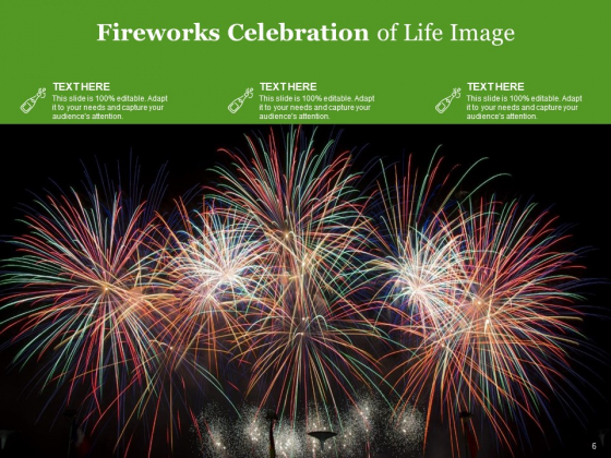 Celebrating Life Background Images Fireworks Celebration Ppt PowerPoint Presentation Complete Deck Slide 6