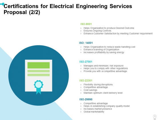 Certifications For Electrical Engineering Services Proposal Cost Ppt Outline Deck PDF Certifications For Electrical Engineering Services Proposal Cost Ppt Outline Deck PDF
