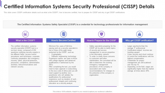 Certified Information Systems Security Collection Of Information Technology Certifications Download PDF Certified Information Systems Security Collection Of Information Technology Certifications Download PDF