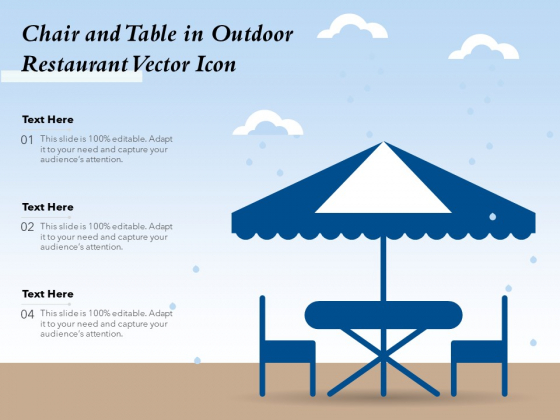 Chair And Table In Outdoor Restaurant Vector Icon Ppt PowerPoint Presentation Inspiration Graphic Images PDF