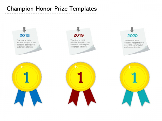 Champion Honor Prize Templates Ppt PowerPoint Presentation File Background Image PDF