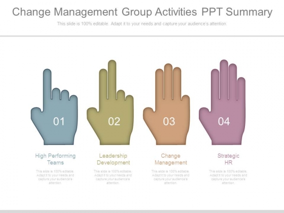 Change Management Group Activities Ppt Summary Change Management Group Activities Ppt Summary
