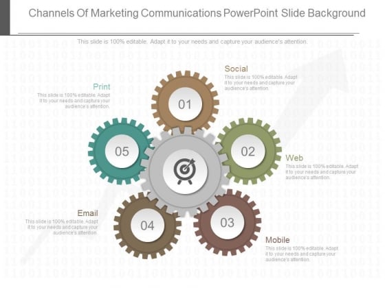 Channels Of Marketing Communications Powerpoint Slide Background Channels Of Marketing Communications Powerpoint Slide Background