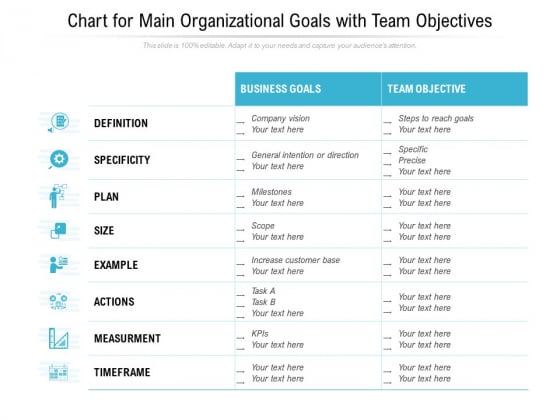 Chart For Main Organizational Goals With Team Objectives Ppt PowerPoint Presentation File Grid PDF Chart For Main Organizational Goals With Team Objectives Ppt PowerPoint Presentation File Grid PDF