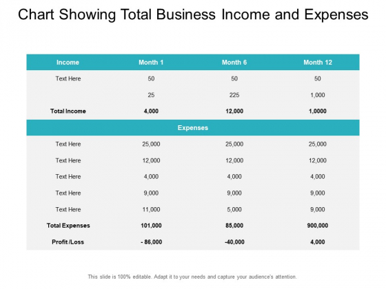 Chart Showing Total Business Income And Expenses Ppt PowerPoint Presentation Show Rules PDF Chart Showing Total Business Income And Expenses Ppt PowerPoint Presentation Show Rules PDF