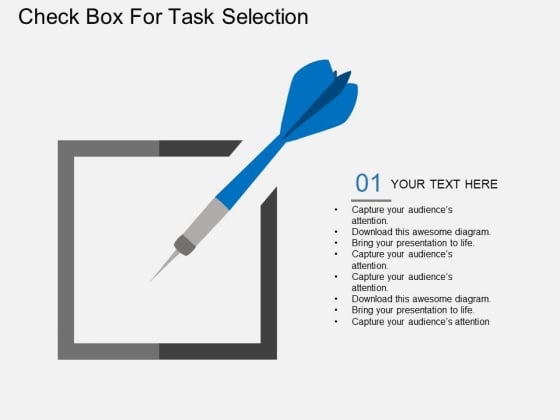 Check Box For Task Selection Powerpoint Template Check Box For Task Selection Powerpoint Template