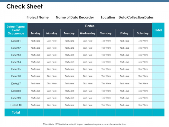Check Sheet Ppt PowerPoint Presentation Influencers Check Sheet Ppt PowerPoint Presentation Influencers