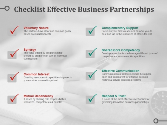 Checklist Effective Business Partnerships Ppt PowerPoint Presentation File Design Inspiration Checklist Effective Business Partnerships Ppt PowerPoint Presentation File Design Inspiration