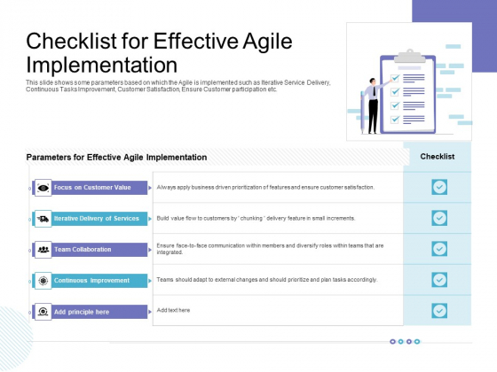 Checklist For Effective Agile Implementation Structure PDF Checklist For Effective Agile Implementation Structure PDF