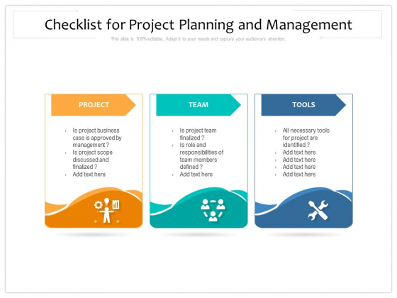 Checklist For Project Planning And Management Ppt PowerPoint Presentation Infographics Show PDF Checklist For Project Planning And Management Ppt PowerPoint Presentation Infographics Show PDF