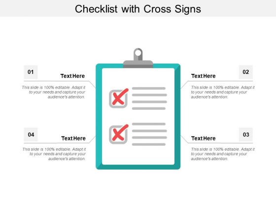 Checklist With Cross Signs Ppt Powerpoint Presentation Layouts Objects