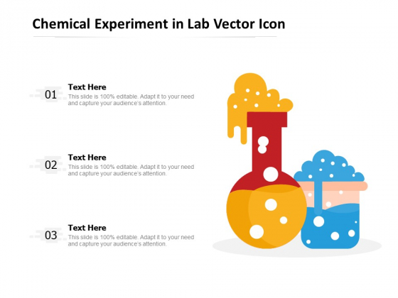 Chemical Experiment In Lab Vector Icon Ppt PowerPoint Presentation Gallery Structure PDF