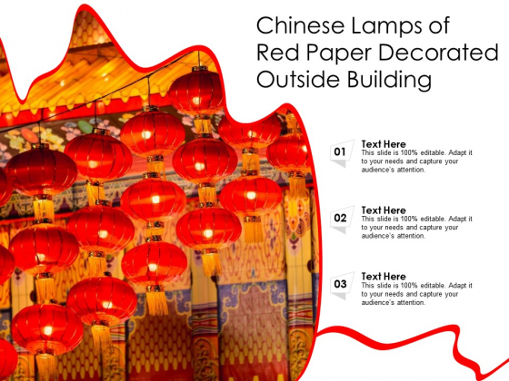 Chinese Lamps Of Red Paper Decorated Outside Building Ppt PowerPoint Presentation Summary Examples PDF