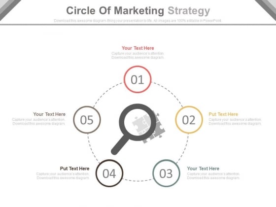 Circle Of Five Steps For Marketing Strategy Powerpoint Template Circle Of Five Steps For Marketing Strategy Powerpoint Template