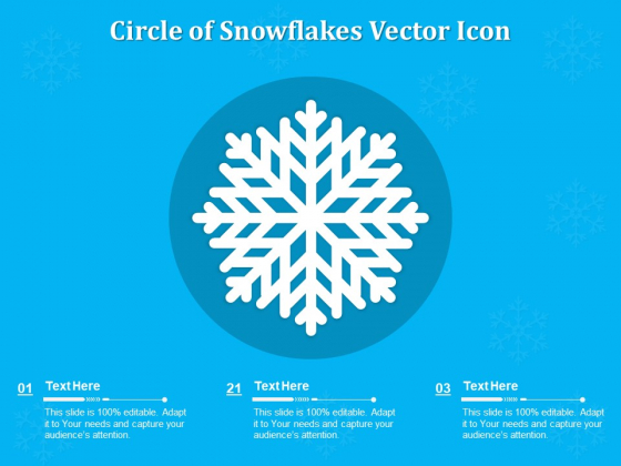 Circle Of Snowflakes Vector Icon Ppt PowerPoint Presentation Slides Visual Aids PDF