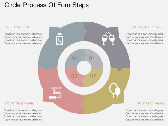 Circle Process Of Four Steps Powerpoint Templates Circle Process Of Four Steps Powerpoint Templates