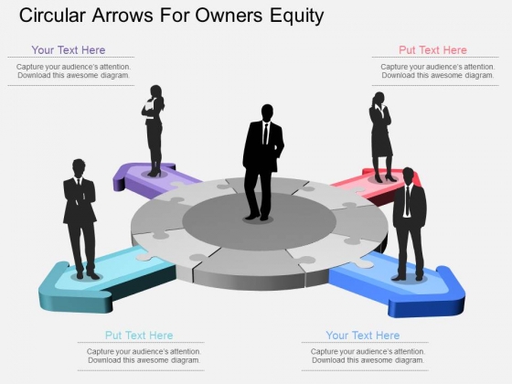 Circular Arrows For Owners Equity Powerpoint Template Circular Arrows For Owners Equity Powerpoint Template