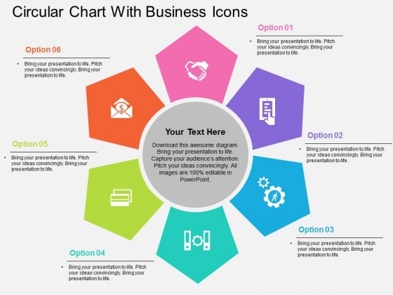 Circular Chart With Business Icons Powerpoint Templates Circular Chart With Business Icons Powerpoint Templates