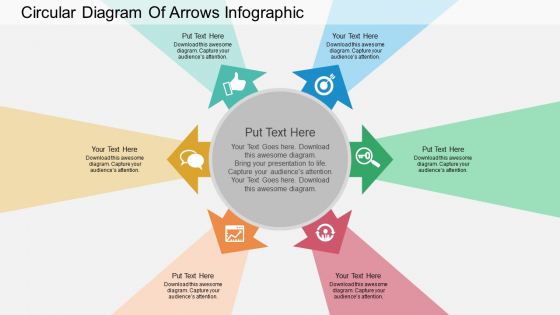 Circular Diagram Of Arrows Infographic Powerpoint Templates