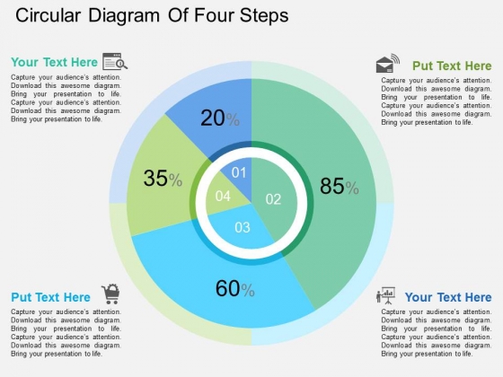 Circular Diagram Of Four Steps Powerpoint Template Circular Diagram Of Four Steps Powerpoint Template