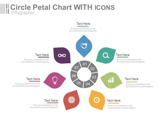 Circular Petal Chart With Icons Powerpoint Slides Circular Petal Chart With Icons Powerpoint Slides