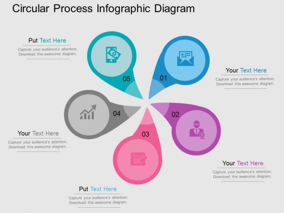 Circular Process Infographic Diagram Powerpoint Templates