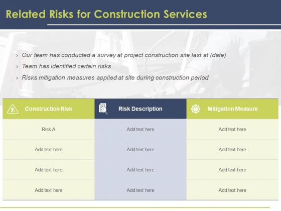 Civil Building Construction Proposal Related Risks For Construction Services Download PDF Civil Building Construction Proposal Related Risks For Construction Services Download PDF