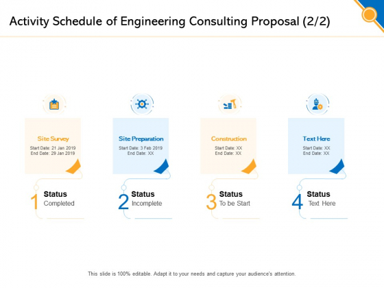 Civil Construction Activity Schedule Of Engineering Consulting Proposal Site Brochure PDF Civil Construction Activity Schedule Of Engineering Consulting Proposal Site Brochure PDF