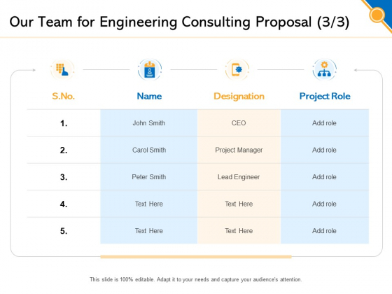 Civil Construction Our Team For Engineering Consulting Proposal Demonstration PDF Civil Construction Our Team For Engineering Consulting Proposal Demonstration PDF