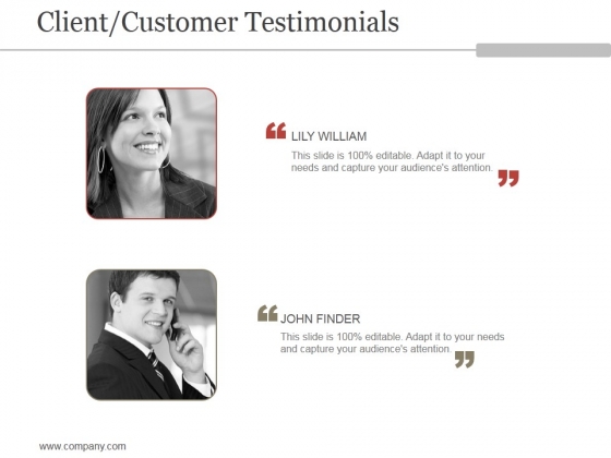 Client Customer Testimonials Ppt PowerPoint Presentation Templates Client Customer Testimonials Ppt PowerPoint Presentation Templates