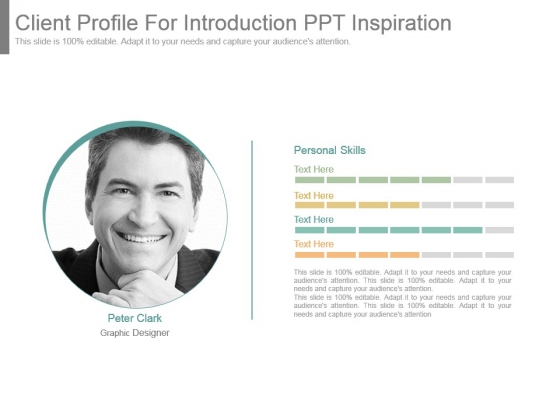 Client Profile For Introduction Ppt Inspiration