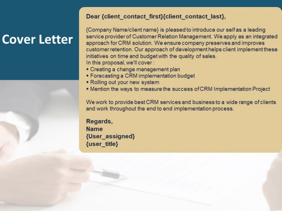 Client Relationship Administration Proposal Template Cover Letter Demonstration PDF Client Relationship Administration Proposal Template Cover Letter Demonstration PDF