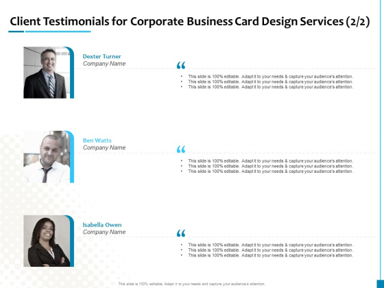 Client Testimonials For Corporate Business Card Design Services Corporate Download PDF Client Testimonials For Corporate Business Card Design Services Corporate Download PDF
