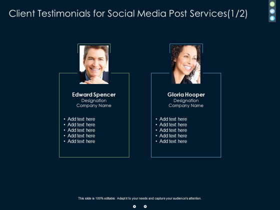 Client Testimonials For Social Media Post Proposal Ppt PowerPoint Presentation Inspiration Example Topics Client Testimonials For Social Media Post Proposal Ppt PowerPoint Presentation Inspiration Example Topics