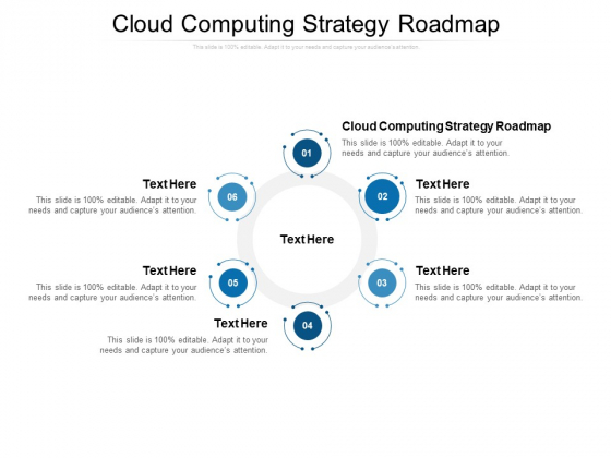 Cloud Computing Strategy Roadmap Ppt PowerPoint Presentation Pictures Guidelines Cpb